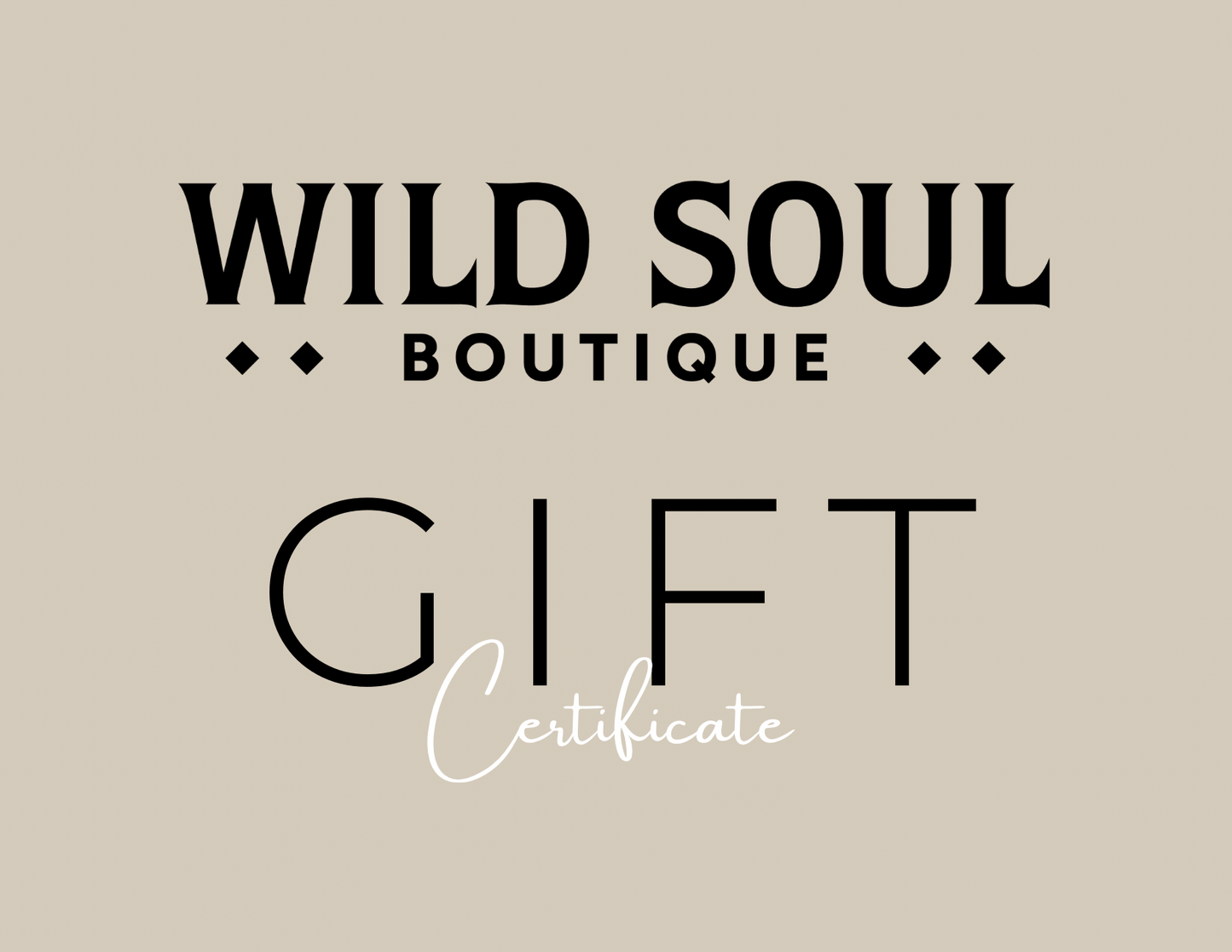 Wild Soul Boutique Gift Card